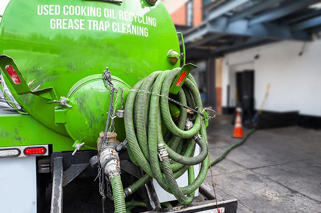 workers at Grease Trap Cleaning of Normal